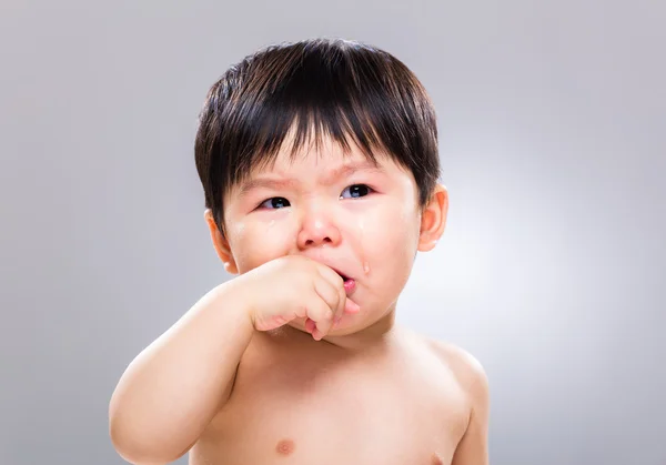 Baby boy crying — Stock Photo, Image