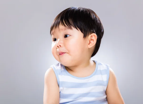 Little boy looking another side — Stock Photo, Image
