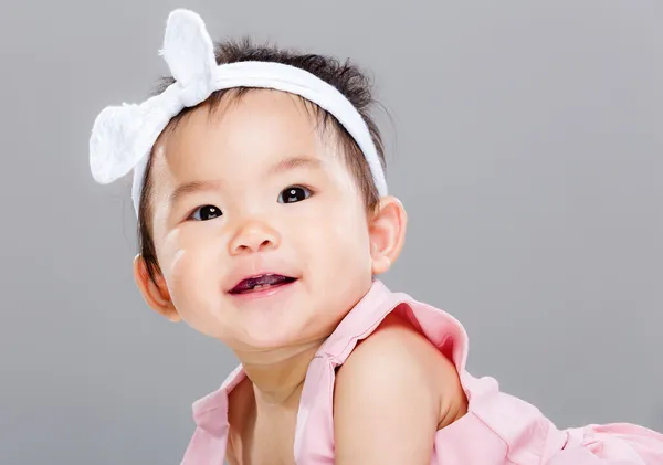 Adorable smiling baby girl — Stock Photo, Image