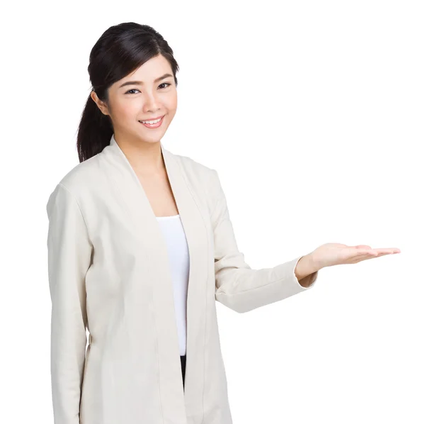 Asian woman hand showing — Stock Photo, Image