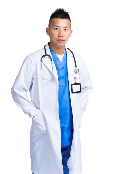 Smiling handsome doctor — Stock Photo, Image