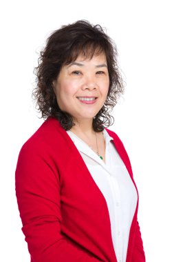 Asyalı yaşlı kadın