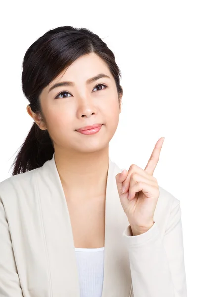 Asian woman thinking — Stock Photo, Image
