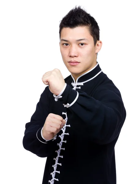 Mestre chinês pronto para lutar — Fotografia de Stock