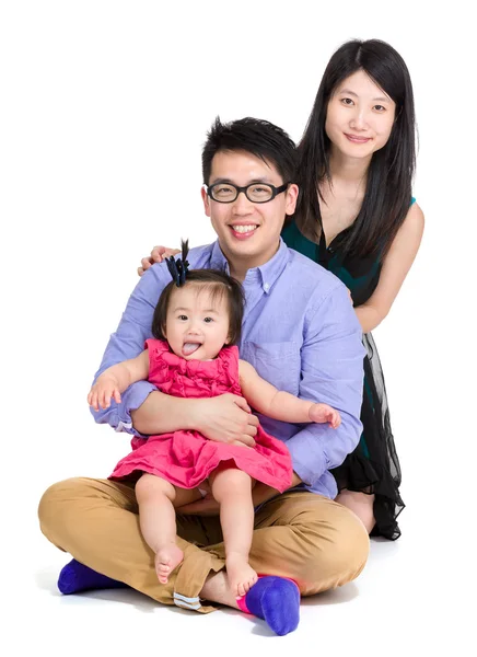 Heureuse famille asiatique — Photo