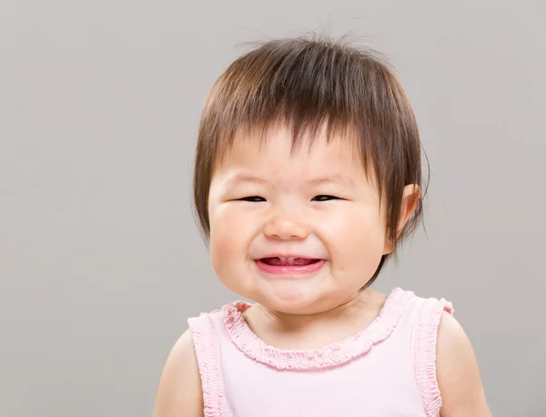 Sorrindo bebê menina — Fotografia de Stock