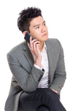 iş adamı telefonla konuşmak