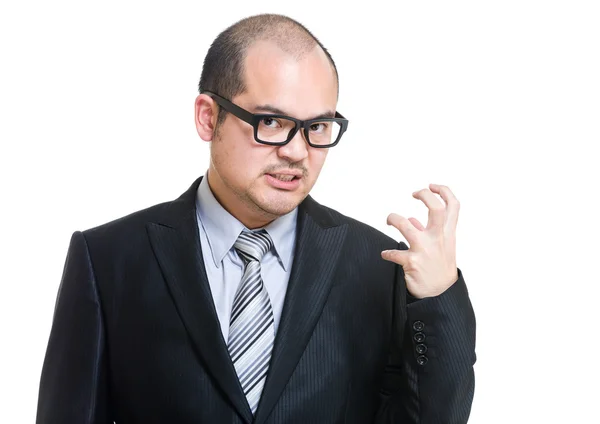 Angry business man fist up — Stock Photo, Image