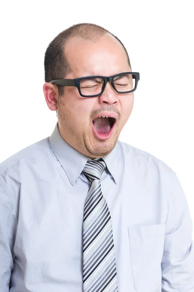 Business man yawn — Stock Photo, Image