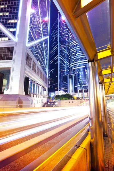 Tráfico en el distrito central de negocios de Hong Kong —  Fotos de Stock