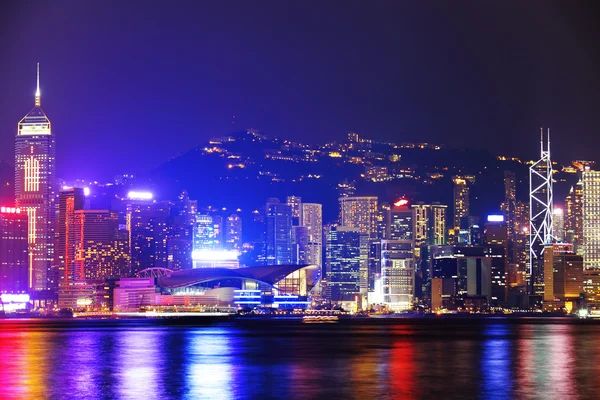 Hongkong bei Nacht — Stockfoto