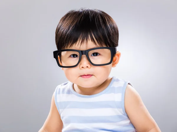 Baby boy with glasses — Stock Photo, Image