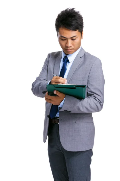 Secretario escribir en el documento — Foto de Stock