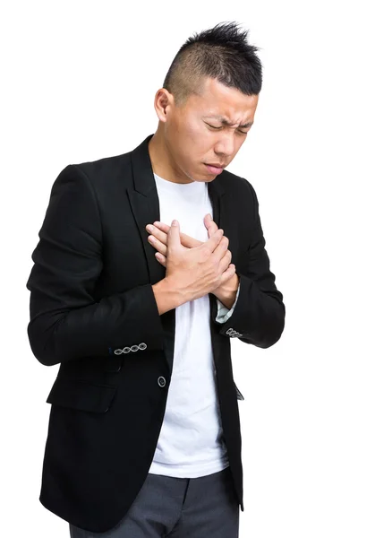 Businessman heart attack — Stock Photo, Image