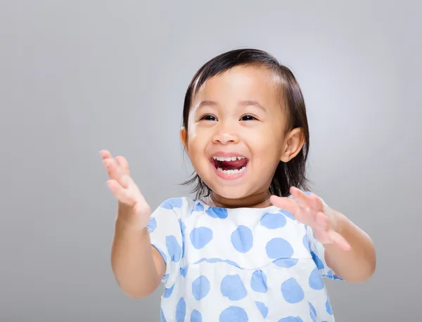 Baby meisje dans — Stockfoto