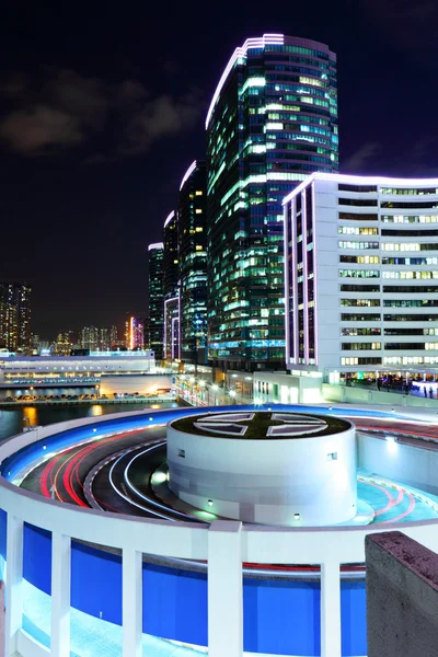 Hong Kong city and parking lot — Stock Photo, Image