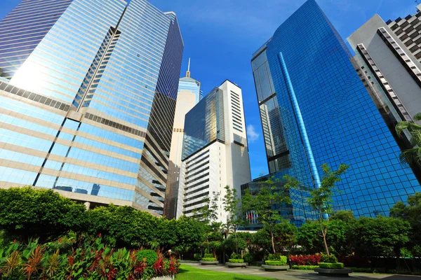 Geschäftsviertel in Hongkong — Stockfoto