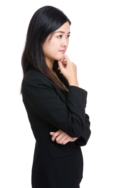 Business woman think — Stock Photo, Image