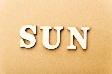 Pazar için ahşap metin