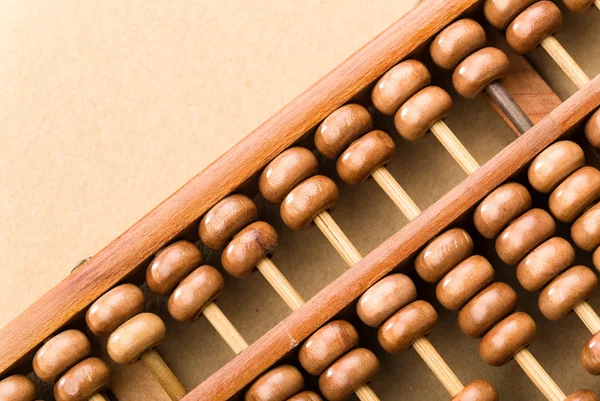 Grânulo de abacus de madeira — Fotografia de Stock