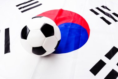 Güney Kore bayrağı ve futbol