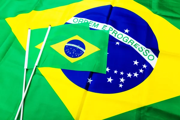 Braziliaanse nationale vlag — Stockfoto