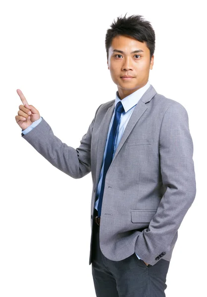 Businessman point up — Stock Photo, Image