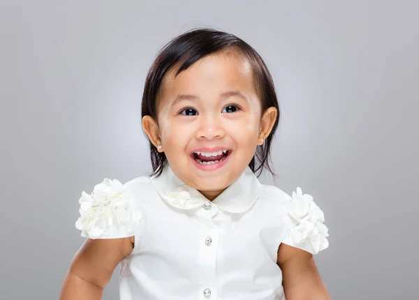 Sorriso menina feliz — Fotografia de Stock