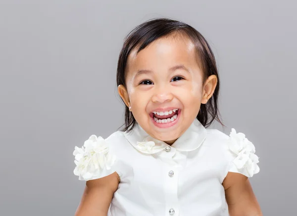 Menina de raça mista feliz — Fotografia de Stock