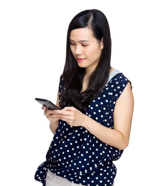 Asian woman use mobile phone — Stock Photo, Image