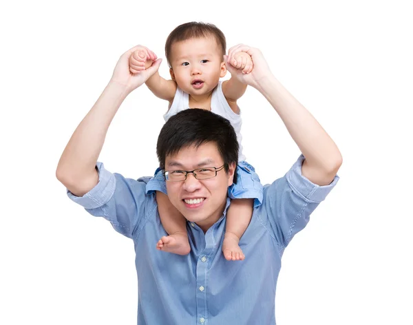 Baby zoon en vader — Stockfoto