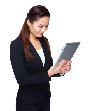Asya iş kadın göz tablet