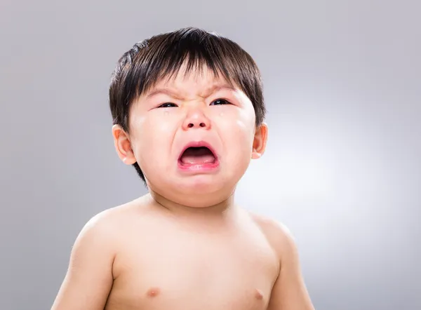 Asiática bebé llorar —  Fotos de Stock