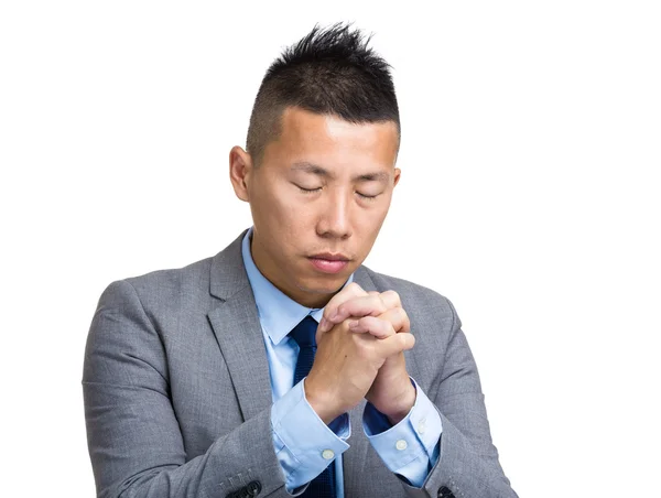 Cristiano prega per Dio — Foto Stock