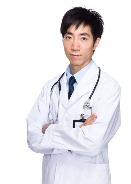 Asian male doctor portrait