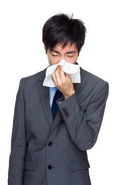 iş adamı burun akıntısı