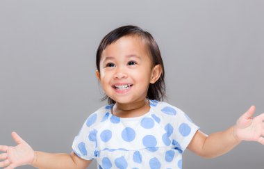 heyecanlı kız el çırp