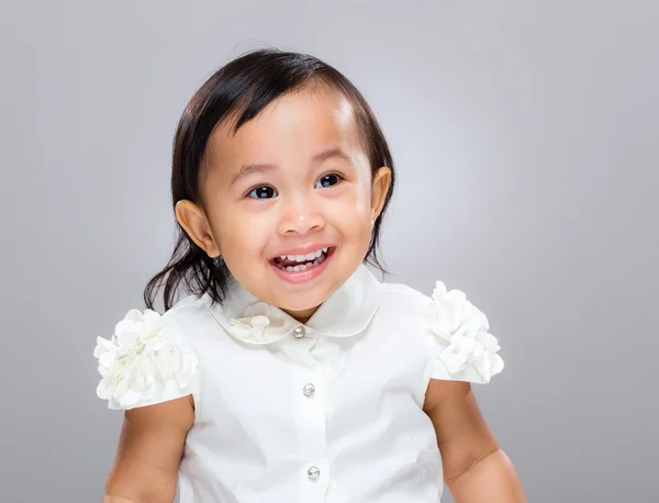 Sorriso menina feliz — Fotografia de Stock