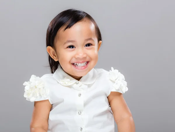 Baby meisje glimlach — Stockfoto