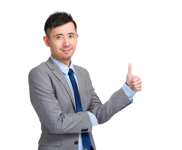 Business man with thumb up — Stock Photo, Image