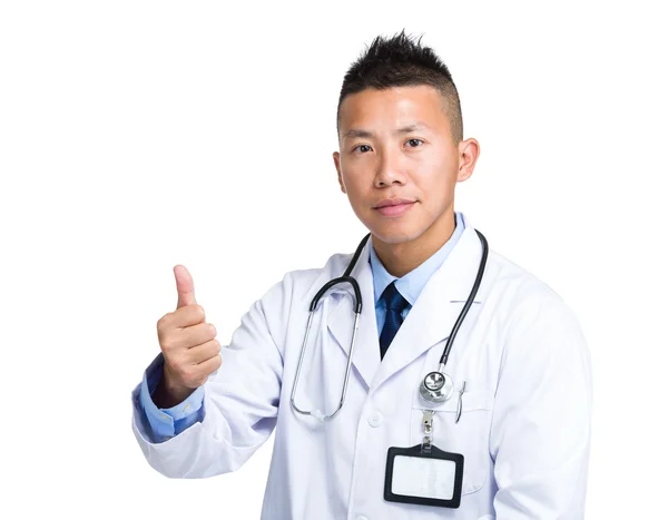 Doctor con pulgar hacia arriba — Foto de Stock