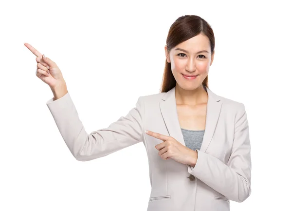 Asian Business Woman fingerup — Stock Photo, Image