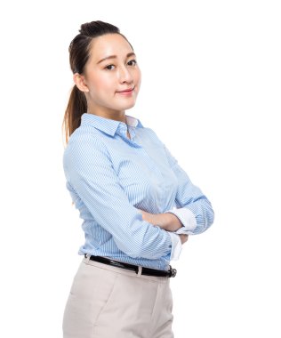 iş kadını ile çapraz kol