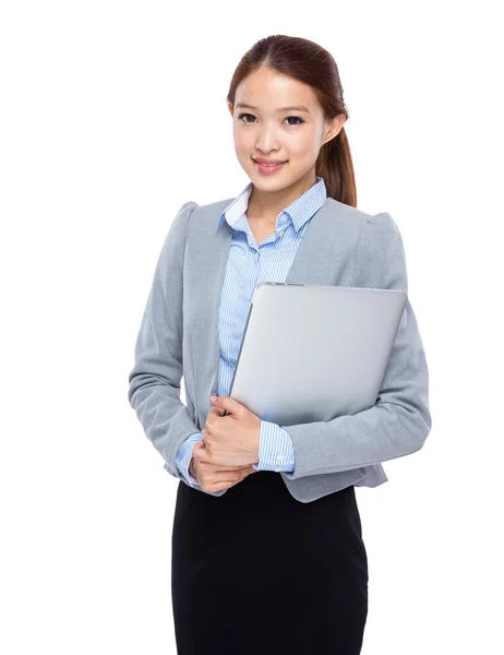 Manager mit Laptop — Stockfoto