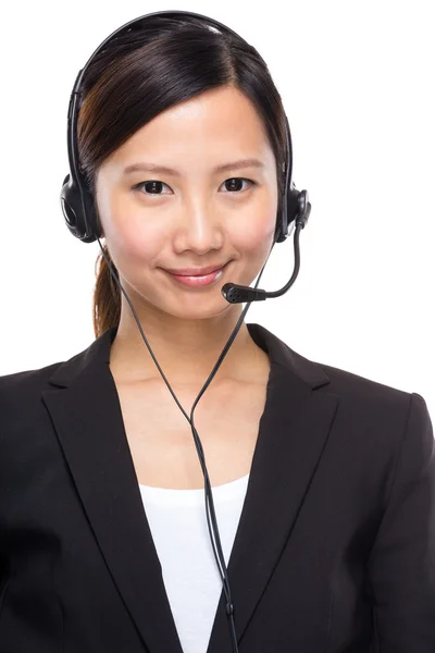 Operador con auriculares —  Fotos de Stock