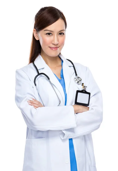 Asian woman doctor portrait — Stock Photo, Image