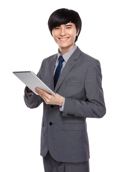 Businessman use digital tablet — Stock Photo, Image