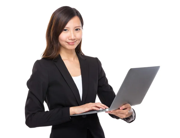 Business woman use laptop — Stock Photo, Image