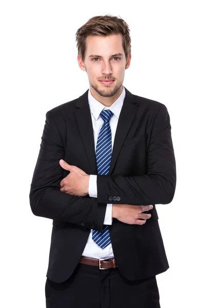 Serious caucasian businessman — Stock Photo, Image