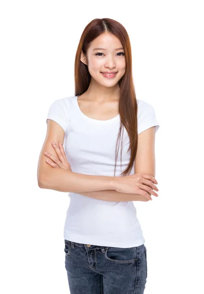 Young woman smile — Stock Photo, Image